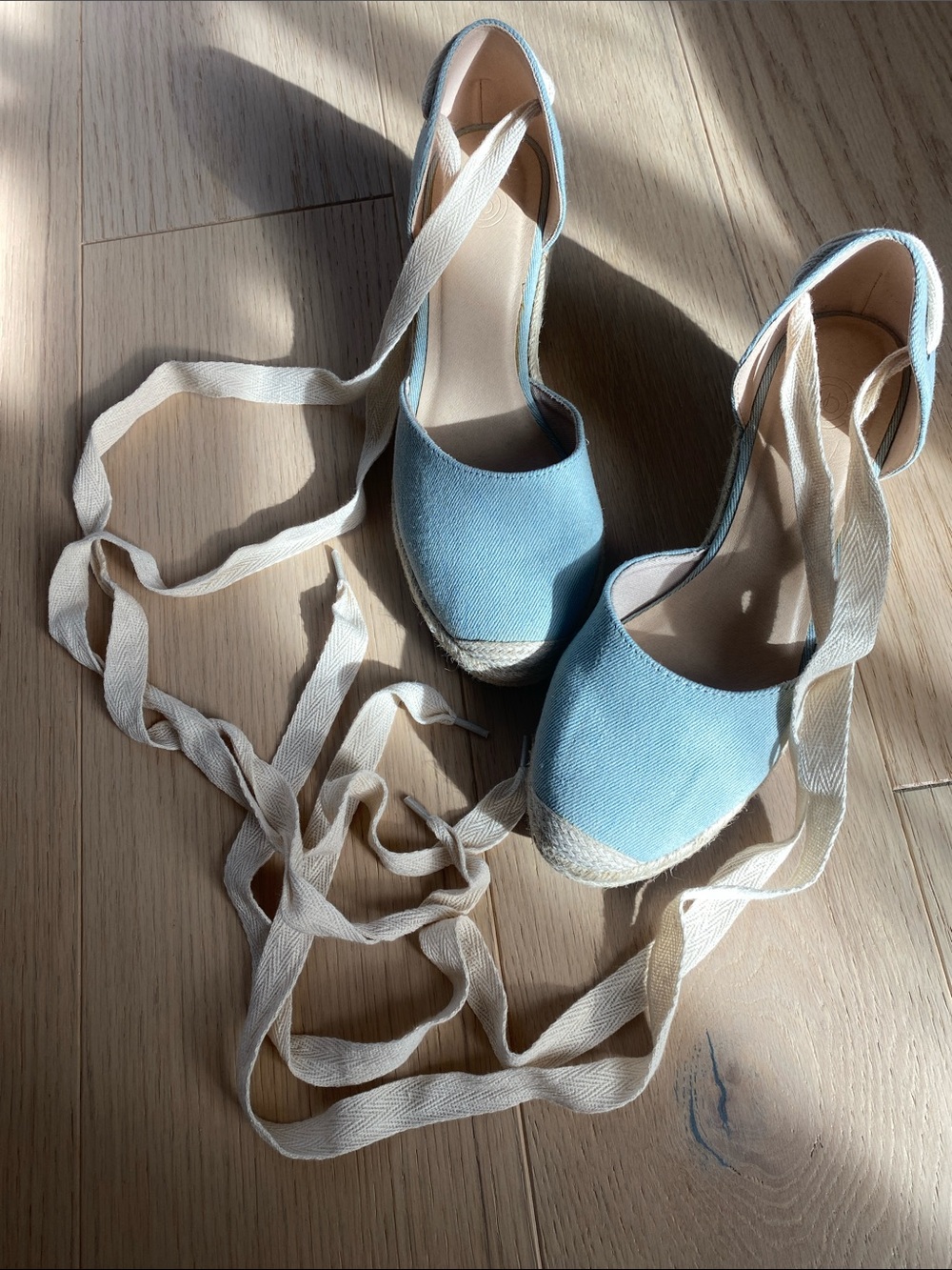 Urban Outfitters espadrille style tie up shoes